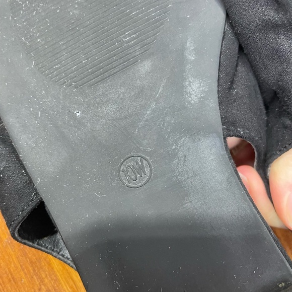 Torrid Black Bow Sandals 10W Womens - Picture 4 of 8